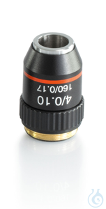 Microscope Objective KERN OBB-A1111 Achromatic objective lens, 4 x /0,1 W.D....