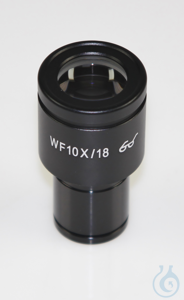 Eyepiece HWF 10x / Ø 18mm, with reticule 0,1 mm, anti-fungus Okular (Ø XX...