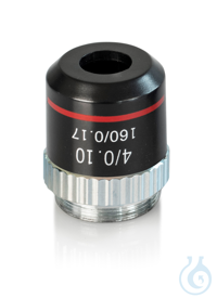 Microscope Objective KERN OBB-A3203 Achromatic objective lens, 4 x /0,1 W.D....
