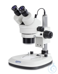 Stereo-zoommicroscoop binoculair, (met ringverlichting) De KERN OZL 465-serie behoort tot de...