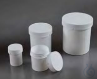 50 ml mit Schraubverschluss und Zerreißdichtung, in weiß PP, Ø35 x h. 50 mm 
Polypropylen-Dosen...