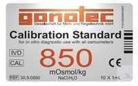 GONOTEC Kalibrierlösung, 850 mOsmol/kg Pk. mit 10 Ampullen GONOTEC...