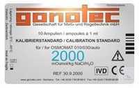 GONOTEC Kalibrierlösung, 2000 mOsmol/kg Pk. mit 10 Ampullen GONOTEC Kalibrierlösung,...
