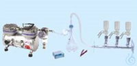DREISTELLIGE ABSAUGSTATION MIT GLASTRICHTERN Bestell-Nr.: TP3/G1 Komplettes Set besteht aus...