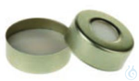 20mm Open Top, Gold Magnetic Crimp Cap (10mm hole) VE=100