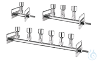 Dreifachverteiler S.S. 316 mit PTFE-Ventil  VE=1 Dreifachverteiler S.S. 316 mit PTFE-Ventil  VE=1