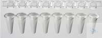 ACCUMAX PCR- 0,1ml qPCR 8-Streifen-weiße Röhrchen mit optischen Kappen, VE=120 ACCUMAX...
