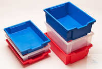 Stapelbox, rot / niedrige Form Stapelbox, rot / niedrige Form