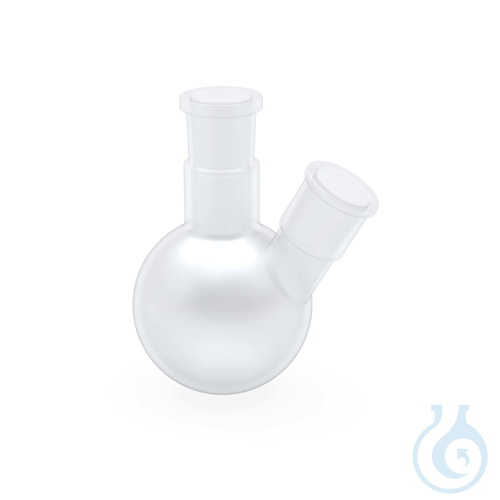BOLA Zweihals-Schliff-Rundkolben, 250 ml 1 Mitt...