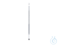 Destilleer thermometer PTFE/GLAS, PTFE coating, 0/+250:1°C PTFE gecoate glas-thermometer,...