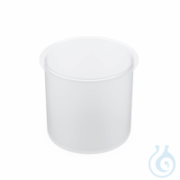 Reactievat met vlakke flens NW 170/146, 2400 ml, PFA