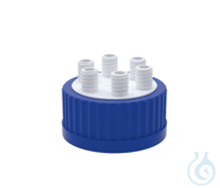 BOLA Multiple Distributors for Bottles, GLS 80, 6 x GL 14 made of PTFE, with O-r