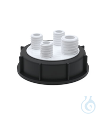 BOLA Kanister-Verteiler, S 90, 3x GL 18, 1x GL 25 aus PTFE, Schraubkappe aus PE