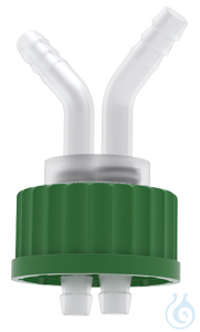 BOLA Flex-Verteiler, GL 45 Schraubkappe GL 45 PP grün. Oliven aus PP natur. Je 2 BOLA...