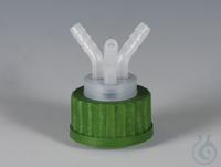 Flex-flesverdelers GL 45, PP, 3 slangeneinden Ø 8,8 mm doorvoer Groene schroefdop uit PP voor...