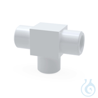 Mini koppeling PTFE, uitvoering T, voor slang 0,8 x 1,6 Verbindingsstukken in de rechte...