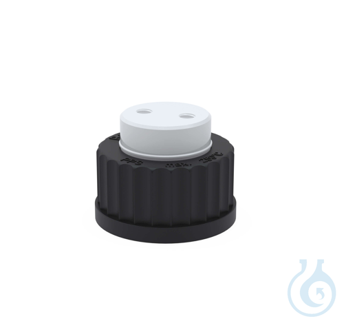 BOLA Flaschenaufsatz-Verteiler, GL 45 UNF1/4""G 28 Ø 0,8x1,6mm PTFE/PPS, mit O-R
