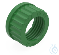 BOLA Screw Caps with Aperture, GL 45, Ø 34 mm green BOLA Screw Caps with Aperture Screw cap made...