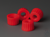 BOLA Spare-Knurled nut, NS 12,5 NS 14,5 13,5 M 8 made of PP, red BOLA Spare-Knurled nut for BOLA...