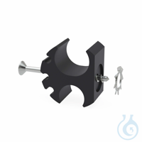 b.safe Schlauch- und Kabelclip, L 34,5 x B 29 x H 17 mm aus POM, mit Einclipsöff b.safe Schlauch-...