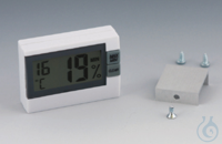 Hygrometer ABS Passend voor Mini exsiccators. met Min-Max functie, inclusief batterij LR 44...