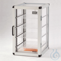 Star-exsiccator PMMA/AL, ACRYL/ALU, deur met magneetslot, 51 L Aluminium frame met wanden uit...