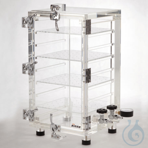 SICCO Vakuum-Exsikkator, B 315 mm x H 550 mm x ...