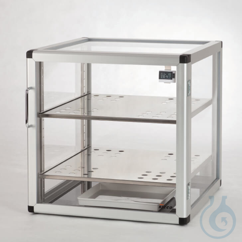 SICCO Big-Star-Exsikkator, B 560 mm x H 560 mm x T 580 mm ACRYL/ALU, Türe mit um