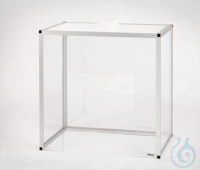 Afzuigkap PC/PP/AL, zijkant uit polycarbonaat, 900 x 900 x 600 mm