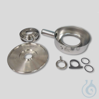 Vase de réception 316L cpl. P-14 Insert de frappe ouvert Récipient collecteur avec sortie et...