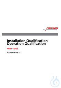 IQ/OQ Dokumentation P-23 als Vordruck IQ/OQ Dokumentation (als Vordruck - Durchführung nicht im...