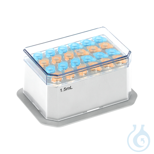 Block fuer 24 X 1.5 mL Roehrchen