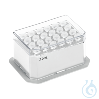 Block For 24 X 2.0 mL Tubes Durable stainless steel Universal Platforms...