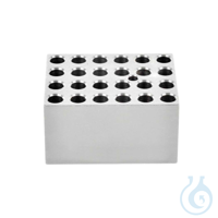 Modulblock 10 mm Reagenzglas Eloxierte Aluminiumblöcke für Gefäße, Röhrchen, (Mikro-,...