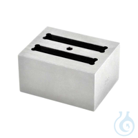 Modulblock Küvette - 12 Küvette Eloxierte Aluminiumblöcke für Gefäße, Röhrchen, (Mikro-,...