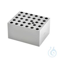 Modulblock 250 Mikroliter/6 mm Eloxierte Aluminiumblöcke für Gefäße, Röhrchen, (Mikro-,...