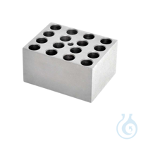 Modul-Block 12/13 mm 16 Holes Eloxierte Aluminiumblöcke für Gefäße, Röhrchen, (Mikro-,...