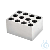 Modulblock 15 mL Konische Zentrifuge Eloxierte Aluminiumblöcke für Gefäße, Röhrchen, (Mikro-,...