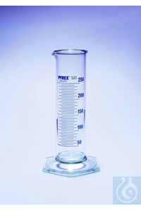 Maatcilinder kl.B 10 ml:1, zeskantvoet, PYREX Maatcilinder kl.B 10 ml:1,...