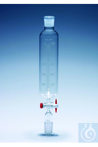 SPE FUN CYL 50ML PTFE KEY PYREX DROPPING FUNNEL GRADUATED PTFE KEY 50 ML WITH...