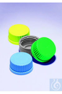 SPARE SCREWCAP,140C,BLUE PYREX SCREWCAP GL25 BLUE PP(eenheidsverpakking = 10)