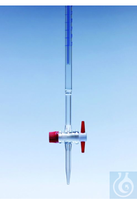 BURETTE 10ML PTFE KEY CLASS AS PYREX BURETTES, PTFE KEY, SCHELLBACH, CLASS...