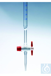 MORAMBER BURETTE PTFE SC 10X0. MBL BURETTE, PTFE KEY, BLUE GRADUATIONS, CLASS...
