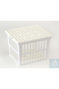 TEST TUBE BASKET 6X6X6 PP AZLON TEST TUBE BASKET, 167X167X155 MM