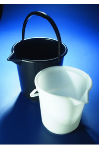 BLACK 10L SPOUTED BUCKET AZLON BUCKET BLACK SPOUTED 10.5L
