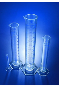 10ML CLASS A CYLINDER PMP AZLON MEASURING CYLINDER, BLUE PRINTED GRADUATIONS,...