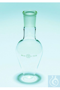 100ML FLASK PEAR SHAPE QUICKFIT FLASK, PEAR SHAPED, SINGLE NECK, 100 ML,...