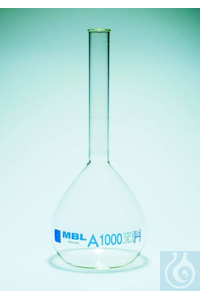 VOL.FLASK WITHOUT STOPPER 5ML MBL VOLUMETRIC FLASK, COL LISSE, CLASS A, PLAIN...