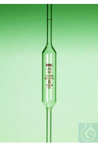 bulb pipette 1ml class b MBL PIPETTE ONE MARK 1ML CLASS B(eenheidsverpakking...