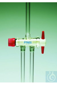 PYREX STOPCOCK PTFE D/OB BORE PYREX STOPCOCK PTFE D/OB...